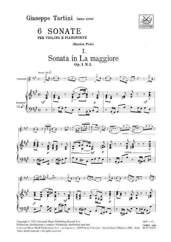 6 Sonate - housle a klavír